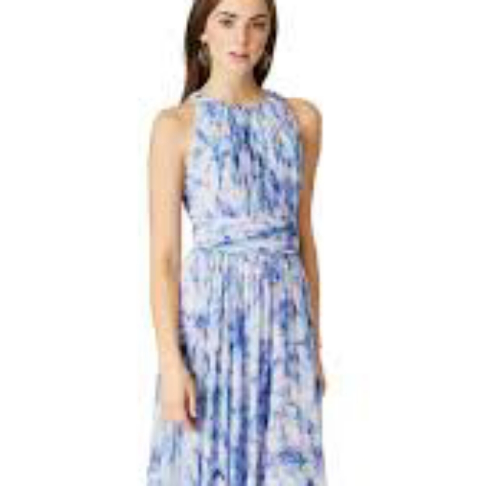 Badgley Mischka Water Lillies Maxi Dress